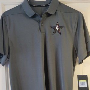 Nike - Grey Dri-Fit NBA Golf Shirt